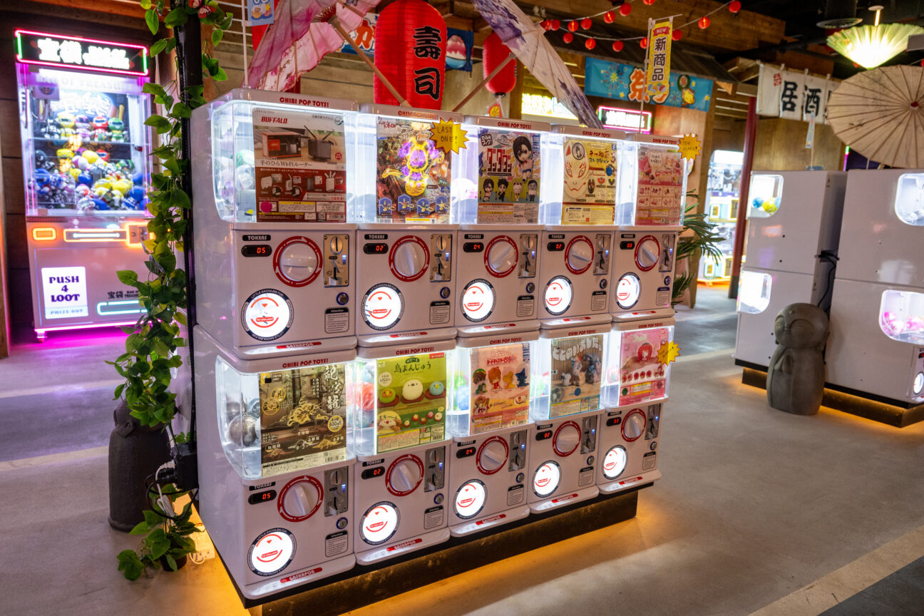 Patrons never know what kind of prize they will receive after using a gashapon machine. (PHOTO: PRISCILLA GROVER)