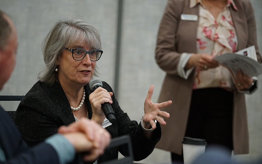 An audience Q&A took place after the initial discussion. (PHOTO: MARC LUTZ, IBR)