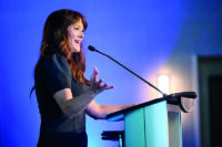 Erin Anderson, executive director of Idaho Botanical Garden, accepts the organization’s award for Empowering Women. (PHOTO: PRO IMAGE EVENT PHOTOGRAPHY)