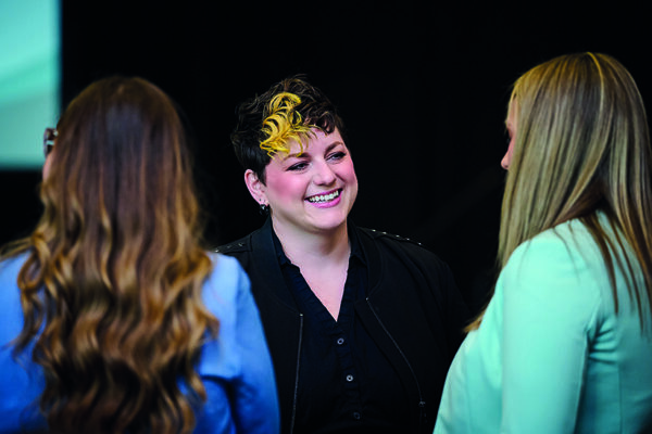 Sydney Osborne, general manager of Graeber & Company, socializes before the awards ceremony begins. (PHOTO: PRO IMAGE EVENT PHOTOGRAPHY)