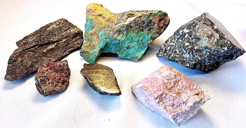 INL is finding ways to improve critical material extraction from many sources, including ores like these. (PHOTO: INL)