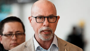 Federal Aviation Administration (FAA) Administrator Bryan Bedford speaks at a press conference in Queens, New York, on March 23, 2026. (PHOTO: REUTERS/Eduardo Munoz/File)