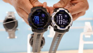 Garmin Instinct 3 (L) and Instinct 3 Solar GPS smartwatches with AMOLED displays are displayed during CES 2026, an annual consumer electronics trade show, in Las Vegas, Nevada, on Jan. 7, 2026. (PHOTO: REUTERS/Steve Marcus/File)