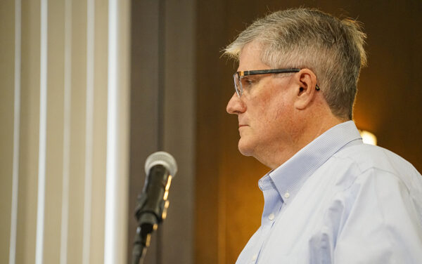 Tom Mortell, a partner with Hawley Troxell, the Breakfast Series sponsor, moderated the second panel discussion in the annual event series. (PHOTO: MARC LUTZ)