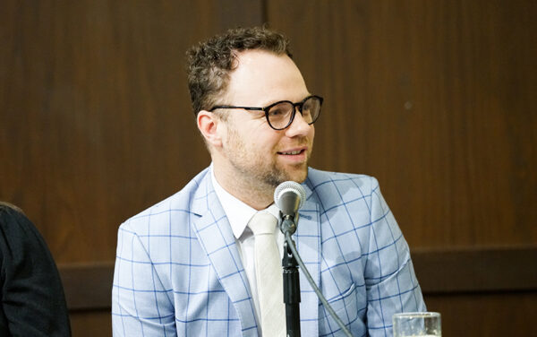 Brennan Summers, the chief governmental affairs officer for the Idaho Department of Education, speaks about the impacts of the 2026 state budget on education in the state. (PHOTO: MARC LUTZ, IBR)