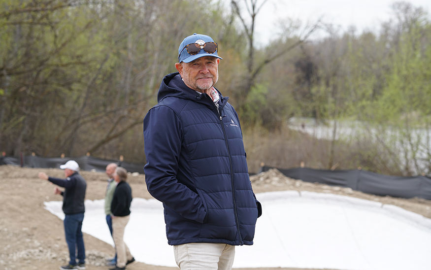 Brian Curley had full control over the redesign of the historical golf course in Garden City. The work on the course will be finished this June but won't be ready for play until spring of 2027. PHOTO: MARC LUTZ, IBR)