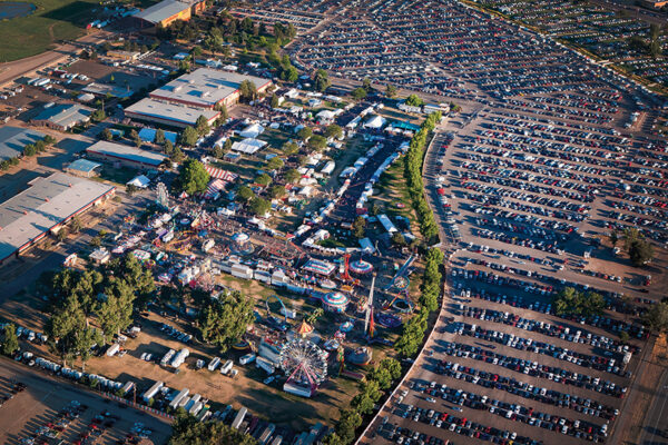 The Expo Idaho fairgrounds are seen from the air as the Western Idaho Fair is held. (PHOTO: EXPO IDAHO)