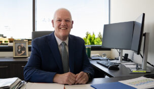 Brandon Woolf, the state controller of Idaho, talks about Transparent Idaho, which gives residents of the state access to data regarding the finances of the state, its counties and cities. (PHOTO: MARC LUTZ, IBR)