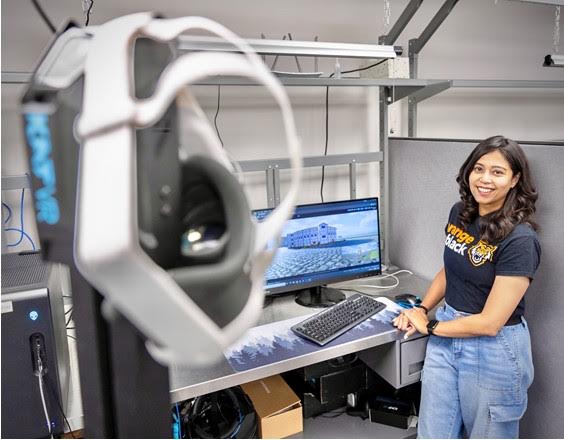 Assistant Professor Farjana Eishita runs a technology lab on the ISU campus. (PHOTO: LOGAN MCDOUGALL, ISU)