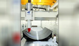 A mill is used in the Janicki Industries manufacturing process. (PHOTO: JANICKI INDUSTRIES)