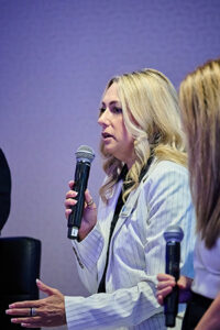 Lisa Mesenko, senior vice president at Allied Business Solutions, speaks to the audience at Top Companies at Boise Centre. (PHOTO: PRO IMAGE EVENT PHOTOGRAPHY)