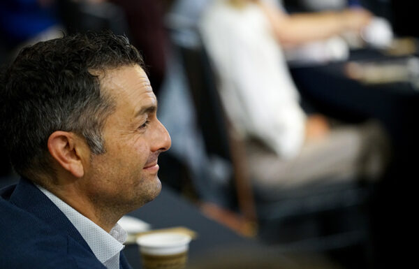 Dr. Mark Nassir of Saint Alphonsus listens during the discussion. (PHOTO: MARC LUTZ, IBR)