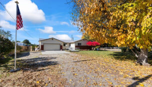 This property in Emmett sold earlier this year for $349,000. It is a three-bedroom, two-bathroom, two-car garage home that is 1,200 square feet and sits on almost a half acre of land. Some homebuyers are looking further out from the Treasure Valley to get more value for their home purchases. (PHOTO: COURTESY OF MICHELLE BAILEY)