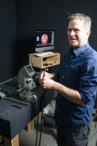 Though he works in digital media as well, Larsen also works with film, teaching others how to do the same. He talks about how learning different skills within filming can lead to other careers outside of the film industry. (PHOTO: MARC LUTZ, IBR)