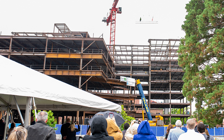 St. Luke’s marks topping out milestone on nine-story Boise hospital tower