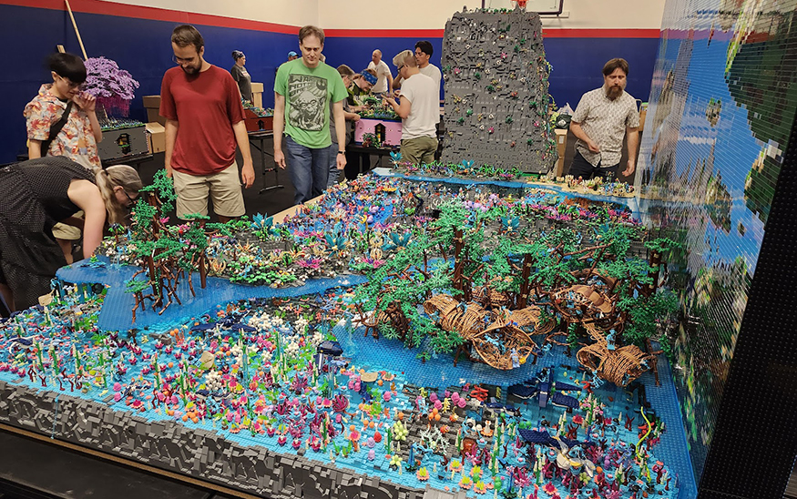 This IdahoLUG LEGO build was inspired by "Avatar." (PHOTO: IDAHOLUG)