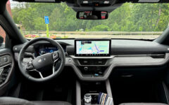 The 2025 Ford Explorer's instrujment panel includes a new 13.2-inch touch screen, connected navigation and a vehicle-width sound bar. (PHOTO: VIA REUTERS)