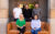 From left to right, Drake Cooper's leadership team: Patrick Hoopes, ECD; Mindy Stomp, CEO; John Drake, president; Kyle Johnston, executive director of integration; and Katie Reid, vice president of people and finance. (PHOTO: DRAKE COOPER)