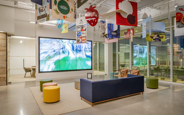 The reception area at Chobani. (PHOTO: MARC WALTERS PHOTOGRAPHY)