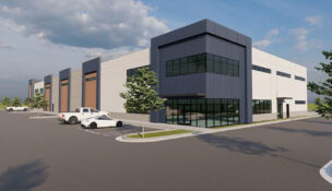 This illustration depicts the design for the new headquarters of Allied Business in Meridian. (ILLUSTRATION: PROVIDED BY ALLIED BUSINESS)