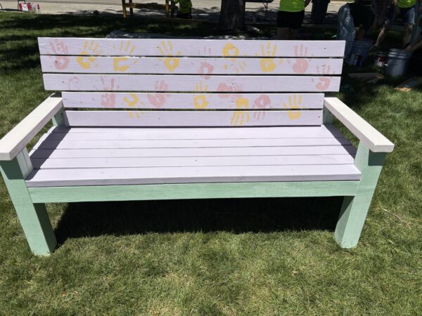 Among the five projects that were built, the girls worked on several benches that will be used in a Habitat For Humanity development. (PHOTO: LET'S BUILD IDAHO)