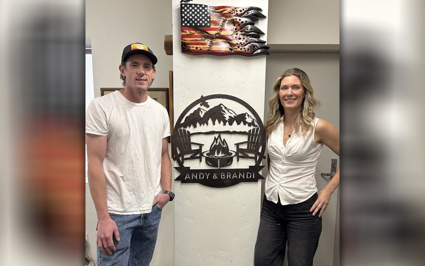 Vault Furniture owners Andy and Brandi Gooding specialize in using reclaimed wood to produce custom furniture pieces. PHOTO: STEVE (LOMBARD, IBR)
