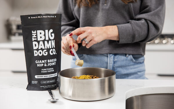 The Big Damn Dog Co.'s food topper is meant to help larger dogs with joint mobility. (PHOTO: THE BIG DAMN DOG CO.)