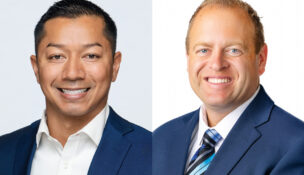 Guy Kim, left, has been selected as the Idaho market president for Northwest Bank, and Derik Nielsen has been named president and CEO of Westmark Credit Union.