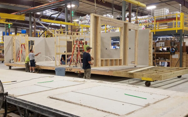 The Coeur d'Alene-based company builds its structures on a factory floor before shipping it to the construction site for installation. (PHOTO: TINA HOLTZ)